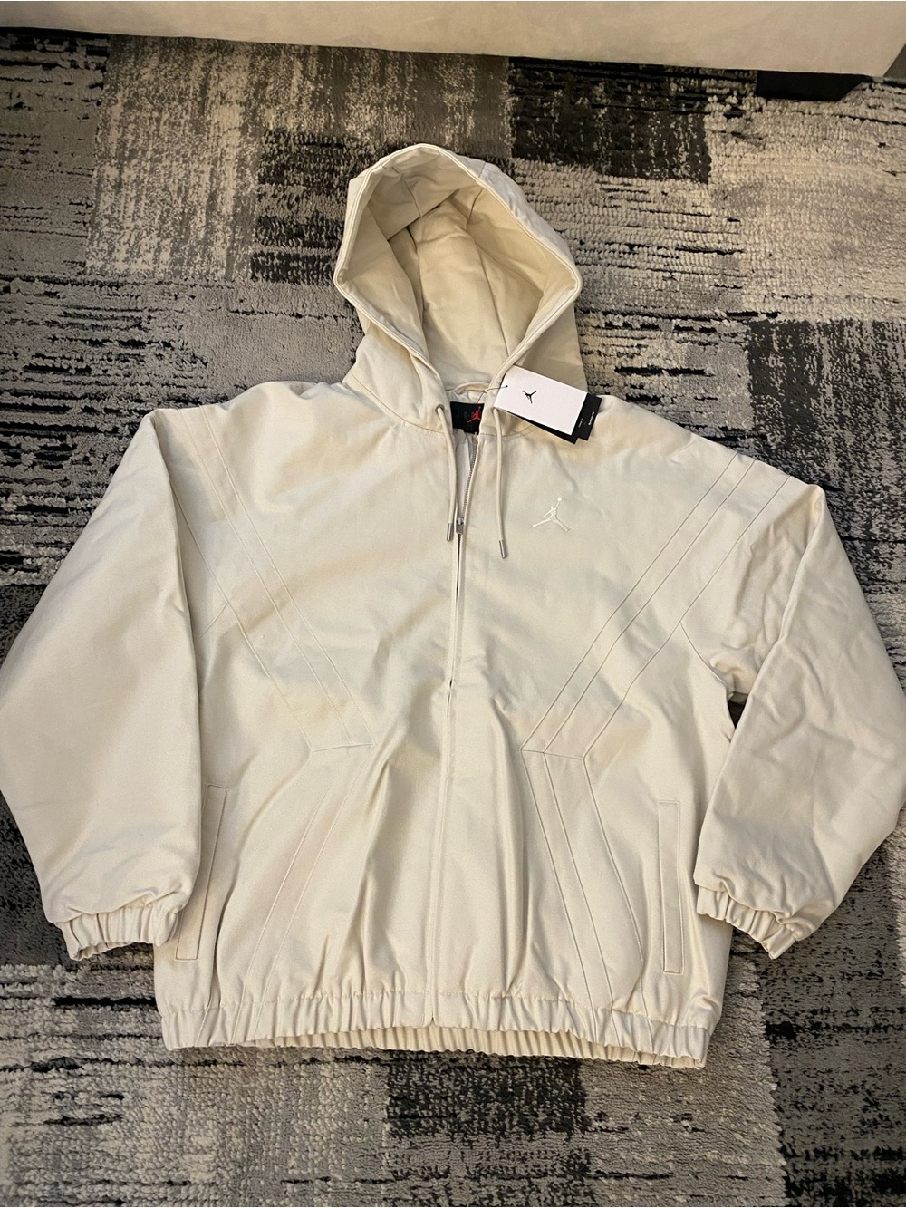 New Men’s Nike Jordan Flight Draft Hooded Jacket Large Oversized Fit